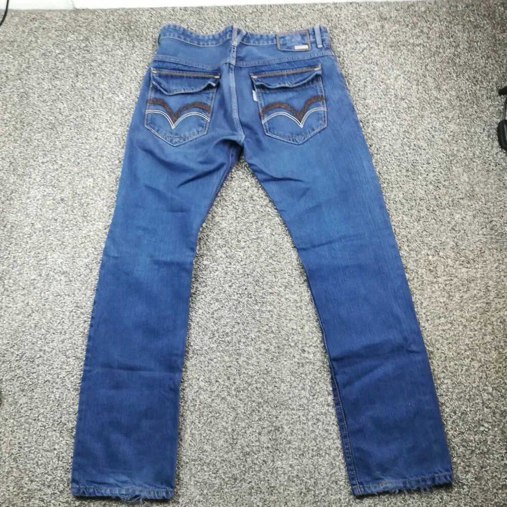 Vintage Y2K Levis SilverTab Jeans Slim Straight 31x32 (Fits 32x32) Flap Pockets